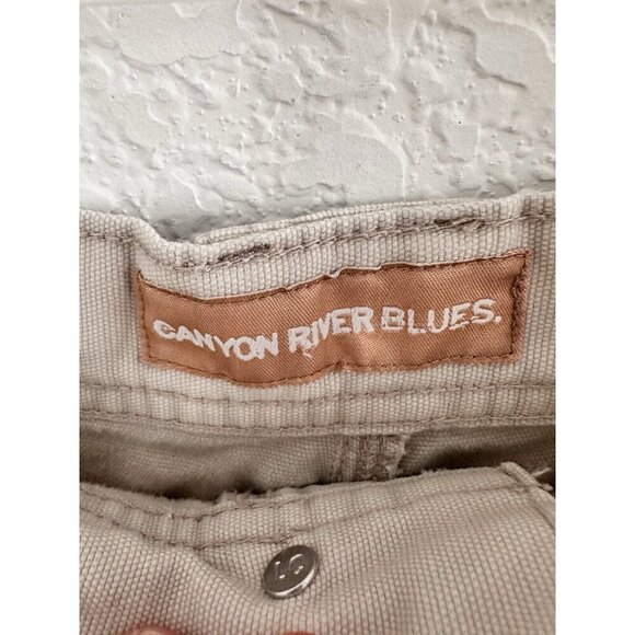 Canyon‎ River Blues Jeans Shorts Sz. 38 100% Cotton Cream Carpenter Gorpcore Y2K - Picture 10 of 11